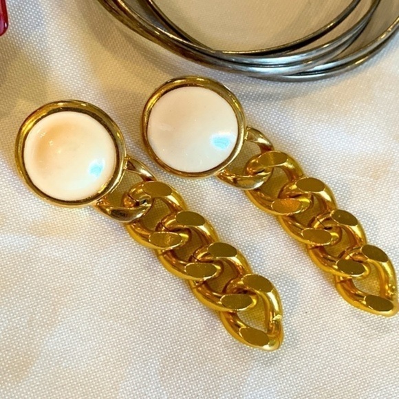 💐5/25 Jewelry lot bundle earrings necklaces bracelets chunky stretch modern - Picture 4 of 14